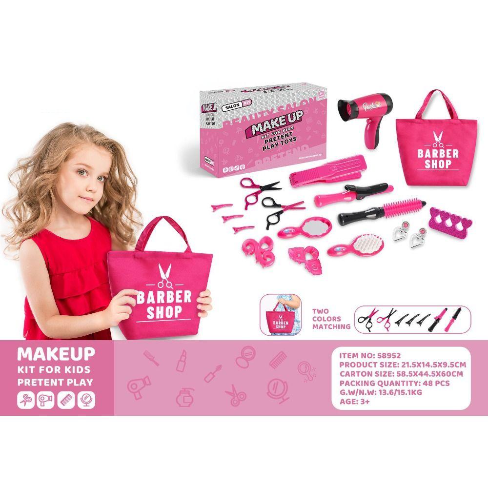 Расческа для девочек, ролевые игры, игрушки, фартук, косметическая ручка, коробка, детский набор косметики, детские подарки