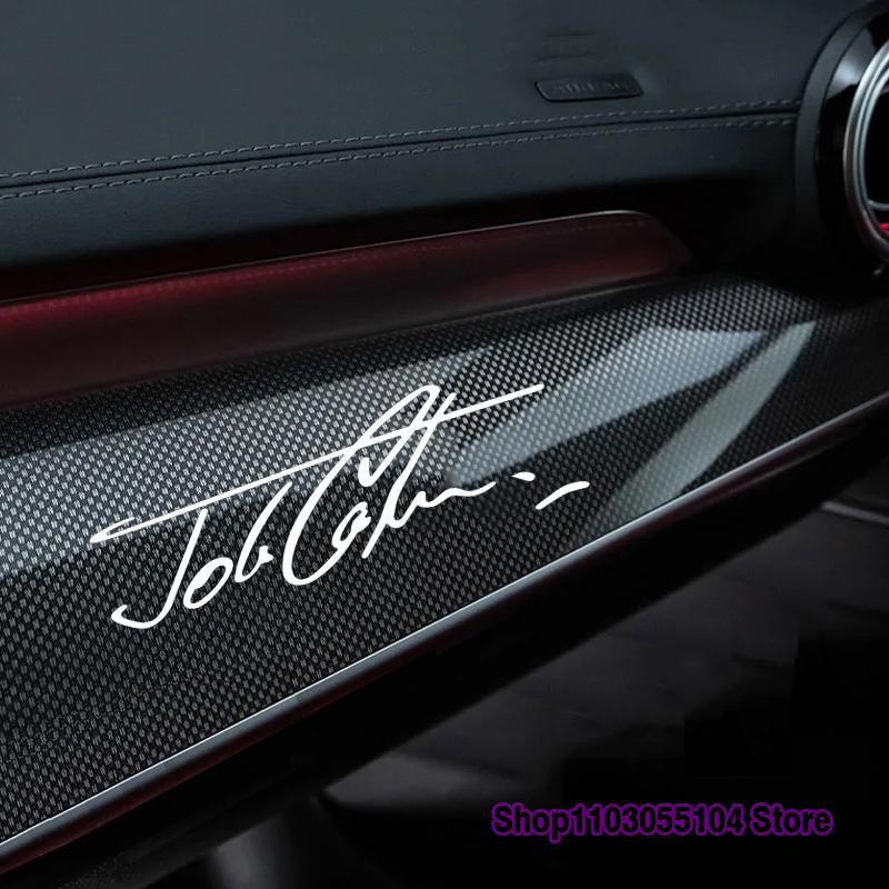 2 шт. Светоотражающая наклейка на автомобиль John Cooper Signature Для MINI JCW R56 R57 F55 F56 F57 R50 R53 R60 F60 F54 R55 R58