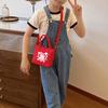 Toddler Kids Canvas Single Shoulder Bag For Daily Use With Reinforced Stitching