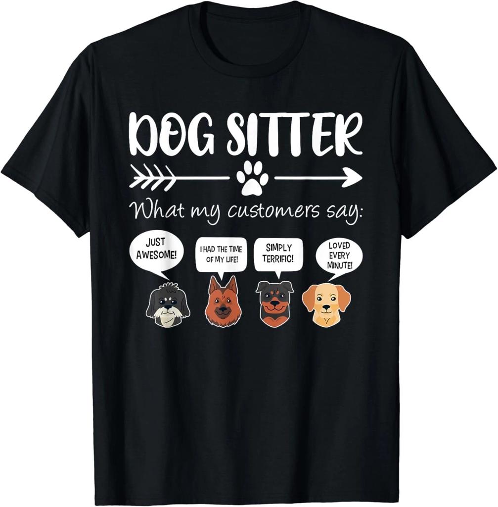 Dog Sitter Shirt Dog Sitter Gift Funny Dog Faces Dog-Sitter Gift Unisex T-Shirt