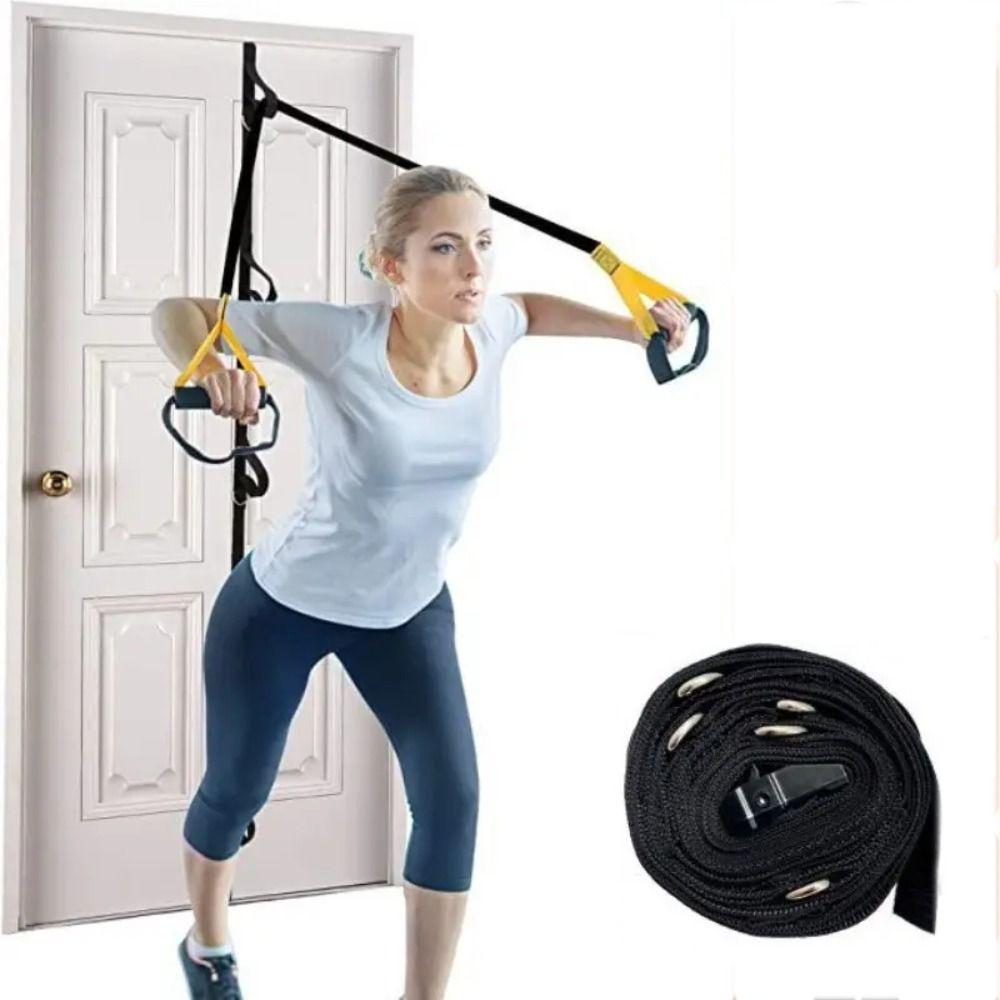 Nylon Resistance Band Black Gym Attachment Gym Accessory Yoga Fitness Equipment  Home