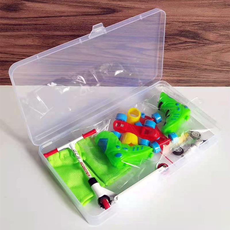 Mini Alloy Finger Scooter + Skate Shoes + Pants + Tools Toy Finger Scooter