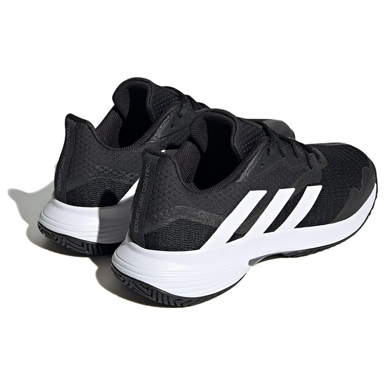 Adidas CourtJam Control Black White Grey Мужские кроссовки Core-Black Cloud-White Grey-Four ID1535
