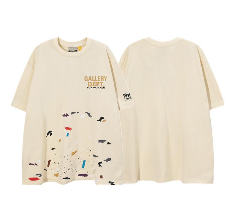 Foreign trade American retro summer round neck short-sleeved t-shirt boys ins trendy high street loose couple half-sleeved women