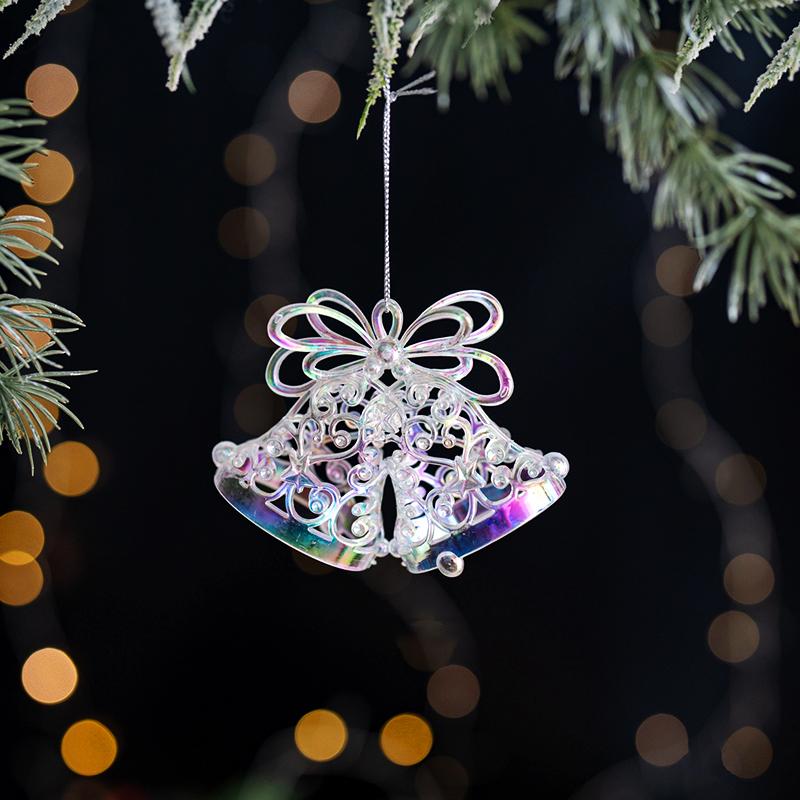 1 шт. Акриловые Подвески на Рождественскую Елку Разных Стилей Кристально Прозрачные Прозрачные Имитация Моделирования Домашнее Украшение Красочная Подвеска