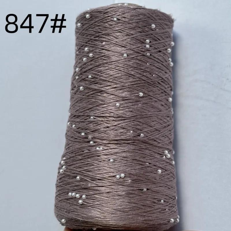 6 нитей мерсеризованного хлопка + жемчужная нить ручного плетения из чистого хлопка тонкая шерстяная нить для вязания крючком бисер своими руками ручного плетения