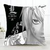 Anime Ddeath Nnote Pillow Case Fashion Square Pillowcase Bedroom Sofa Room Ins Decoration Leisure