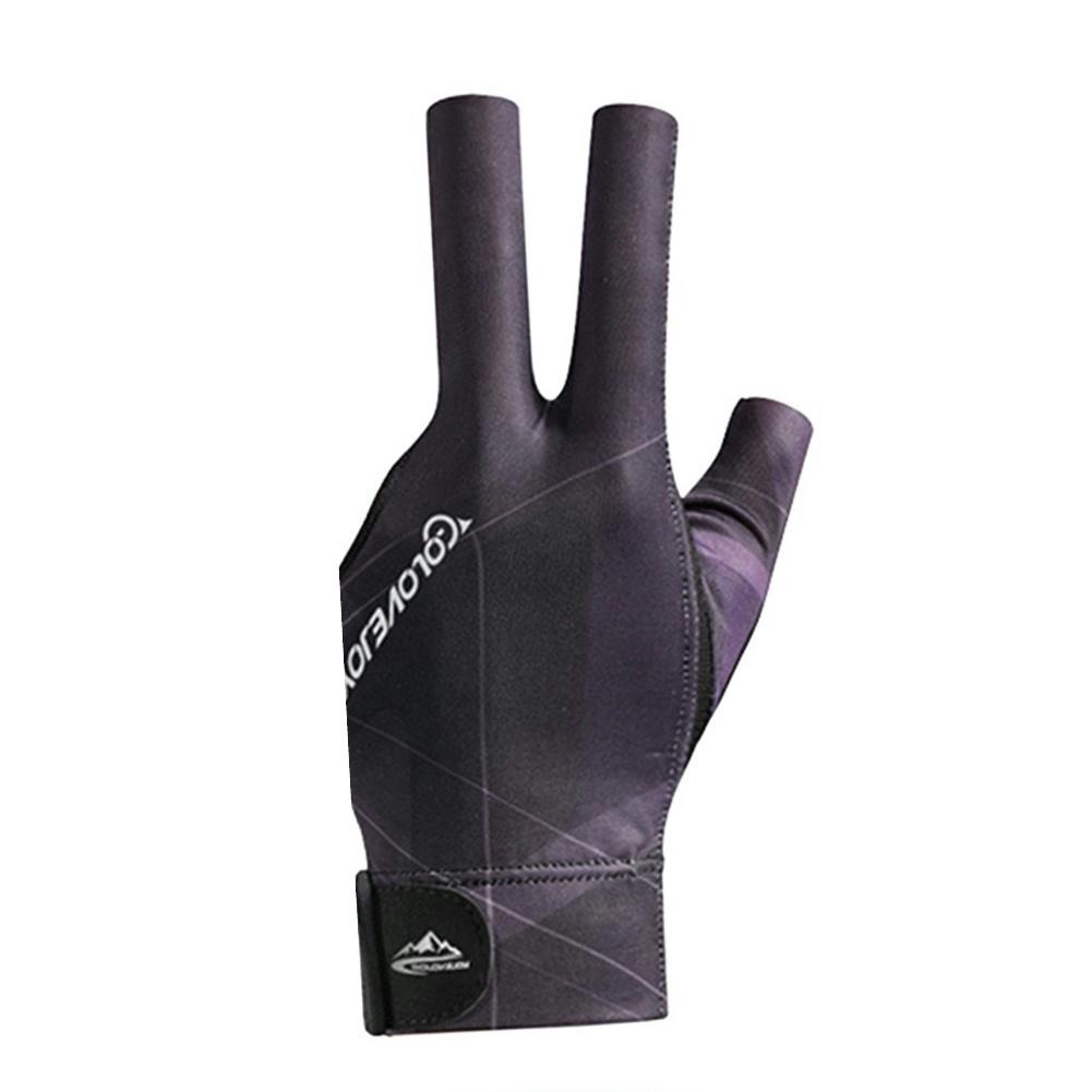 Перчатки для бильярда с открытыми пальцами, регулируемая наклейка, перчатки из полиэстера для снукера, портативные легкие многоразовые любительские тренировки