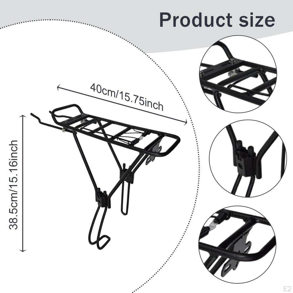 Bike Cargo Rack Aluminum Alloy Mountain Rear Bicycle Carrying for 700C 650B 27inch