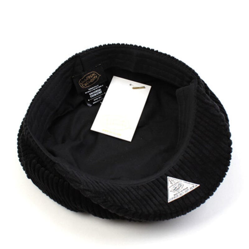 Универсальная химия Черная вельветовая морская кепка corduroy marine Cap