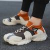 Men's Shoes New Thick-soled Lightweight Fly-woven Socks Casual Shoes Youth Fashion Color Matching Sports Shoes