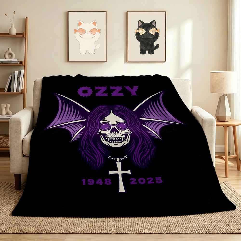 Ozzy Osbourne Flannel Blanket Throw Blanket Soft Warm Sofa Bed Camping home Decor Unique Christmas Gift C926725