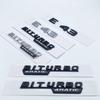 3D Glossy Black Letters E43 E53 E63 E63S V8 Biturbo 4matic ABS Emblem for Mercedes Benz AMG Car Fender Trunk W212 W213 Sticker