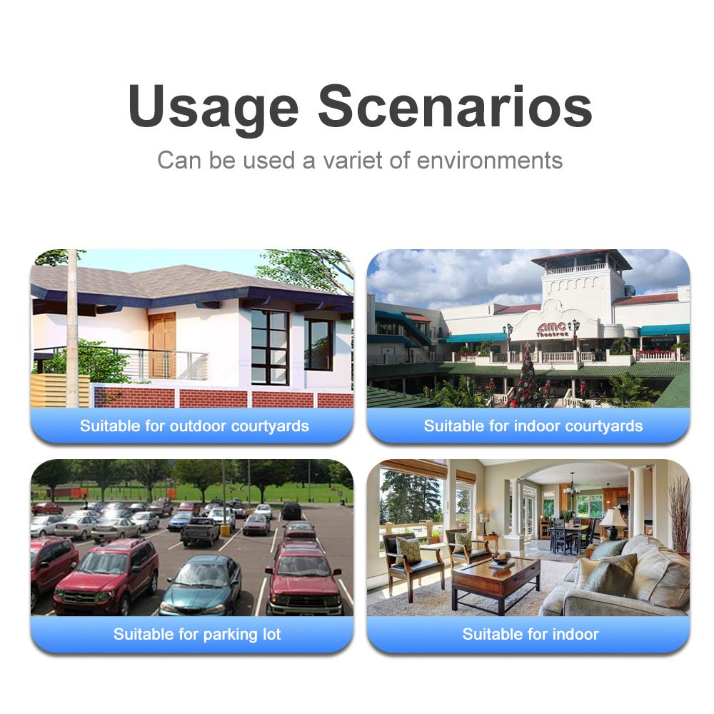 Triple-Screen Solar-Powered Surveillance Camera: 360° Outdoor Day-Night Full-Color Remote Wireless 4G/Wifi Camera Three-screen Surveillance