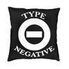 O Тип Отрицательный Логотип Готическая Хэви-метал Группа Наволочка Двусторонняя Печать Наволочка Декоративная для Дома