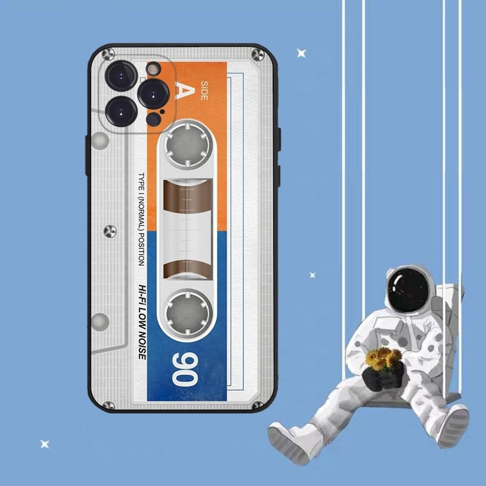 Cassette Tape Phone Case For iPhone 14 11 12 13 Mini Pro XS Max Cover 6 7 8 Plus X XR SE 2020 Protective Shell