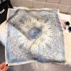 70 Retro Cashew Delicate Printed Silk Scarves Women'S Daily Versatile Premium Sense Multifunctional Travel Sunscreen Neck Silk Scarves