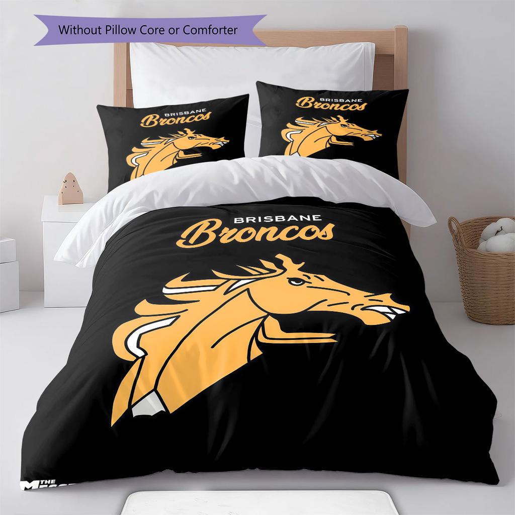 Brisbane Champions Bedding Quilt Set Quilt Cover Pillowcase Home Decoration Birthday Gift (1 * duvet cover + 2 * pillowcase, without core)