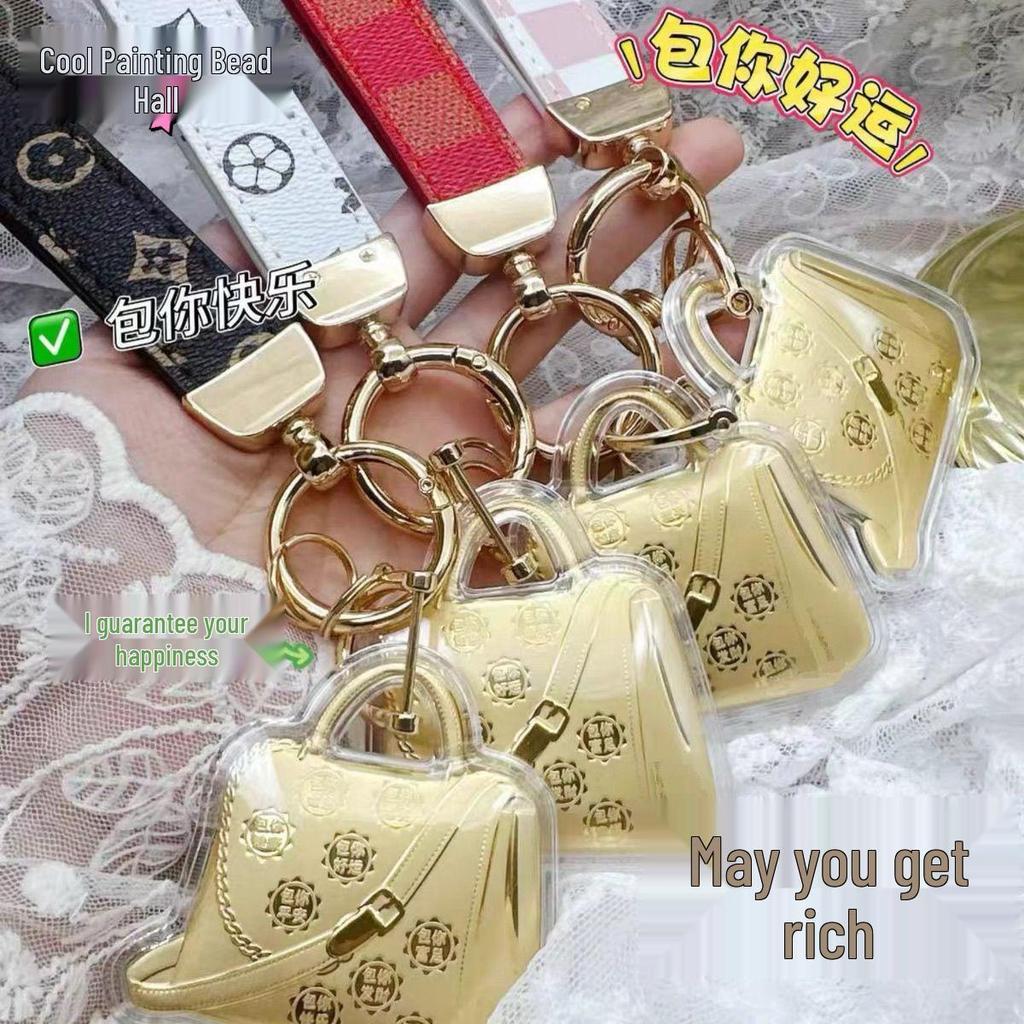 Золото 20 мг Чистый Брелок-подвеска: Обеспечивает Безопасность и Счастье, Увеличивает Богатство, Идеально в качестве Подвески для Сумки или Подвески для Автомобиля.