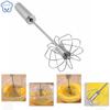 Semi-automatic Egg Beater 304 Stainless Steel Egg Whisk Manual Hand Mixer Self Turning Egg Stirrer Kitchen Accessories Egg Tools
