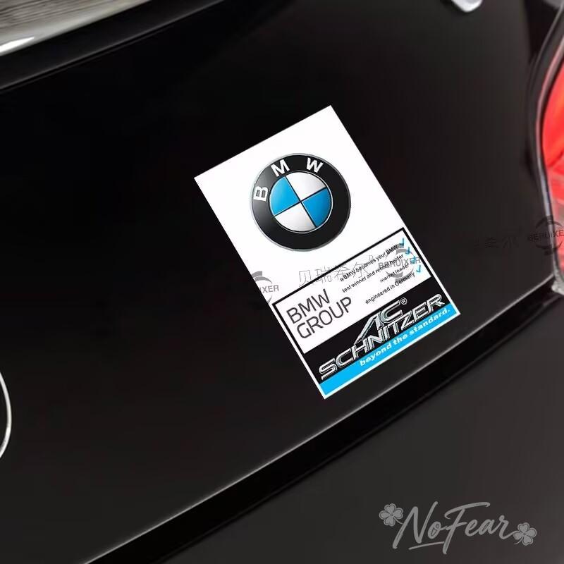 1pc For BMW M Power I3 G08 F15 F16 G20 E34 F94 F95 G30 G11 G12 E36 Static Car Head Glass Stickers Decorative Emblem Vinyl Decal RG2