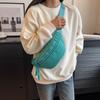 Casual Canvas Half Moon Sling Crossbody Waist Pack for Running and Everyday Use