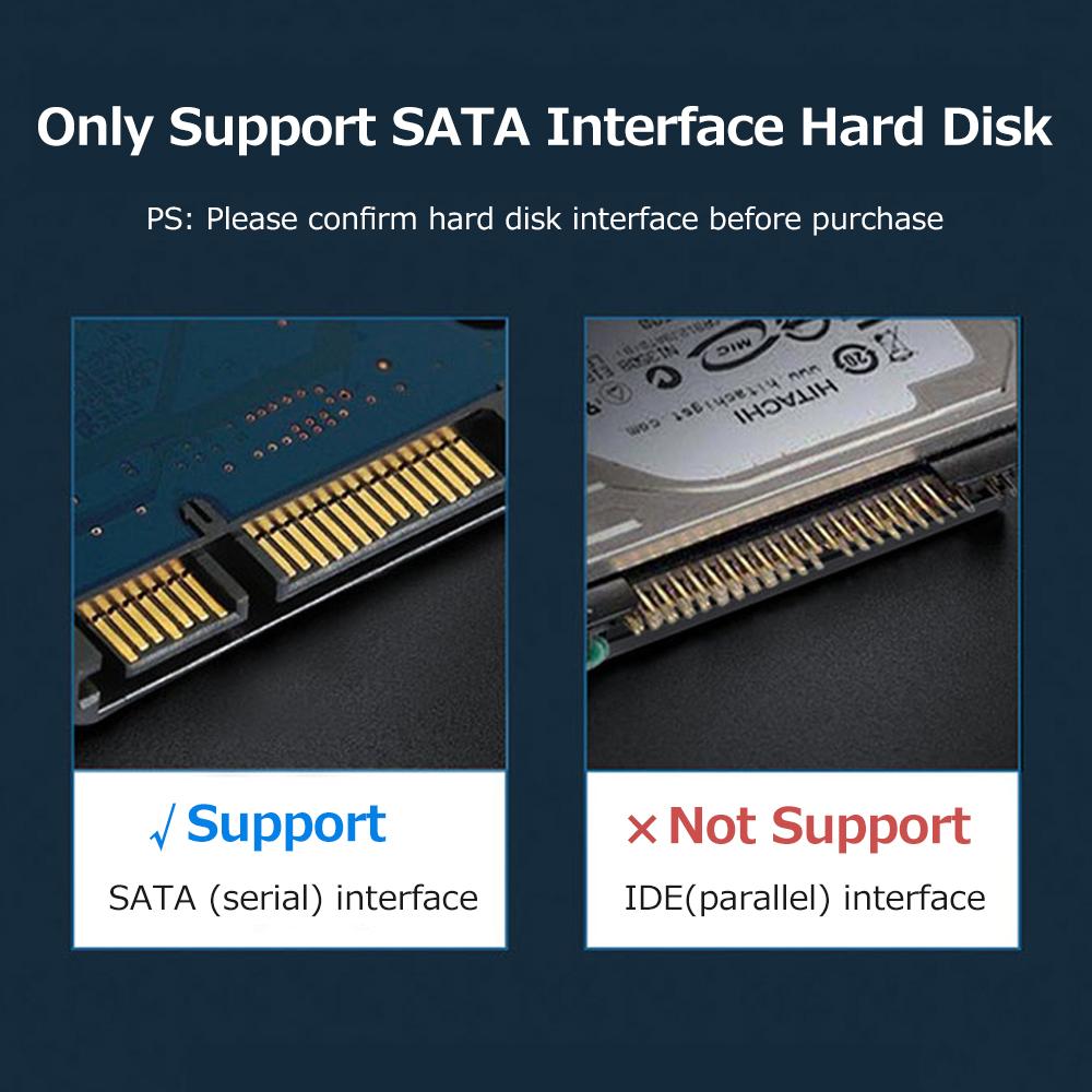 Внешний корпус для жесткого диска 2,5 дюйма USB 3.0, корпус для внешнего HDD SSD SATA, высокоскоростной, безвинтовой дизайн, корпус из АБС-пластика, красный