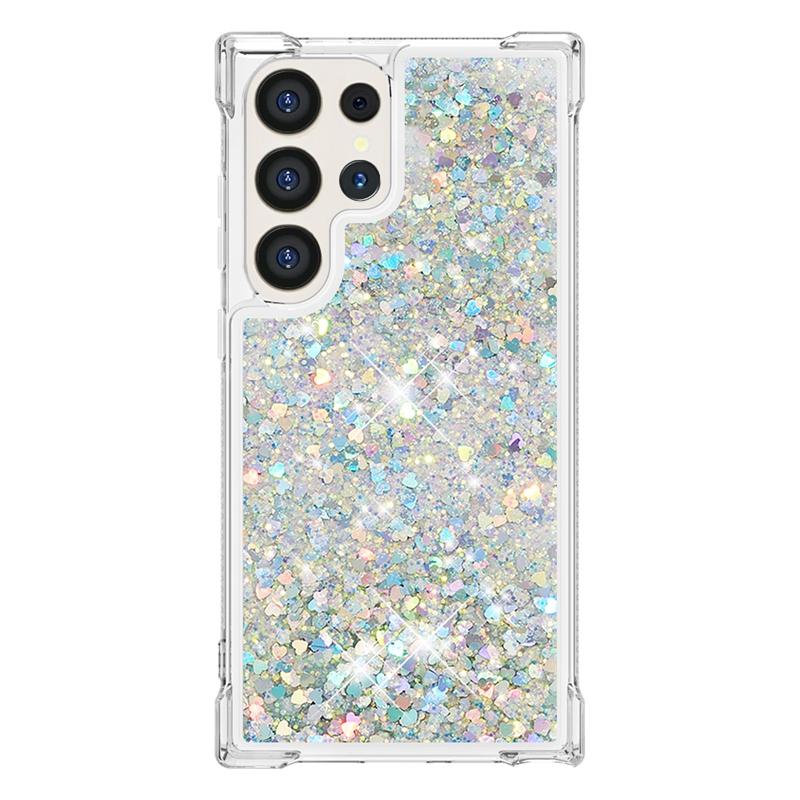 Для чехла Galaxy S24 Ultra Мультяшный расписной чехол с жидким песком для Samsung Galaxy S23 S 24 Ultra S24 Plus Чехол для телефона Фунда