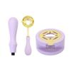Creative Retro Wax Seal Stamp Set with Melting Furnace and Spoon for Students
