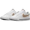 Nike Court Legacy Противоскользящие Износостойкие Низкие Детские Кеды для Скейтбординга Белые Кроссовки DA5380-126