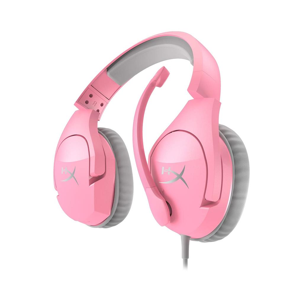 HYPERX Cloud Stinger Pink игровая гарнитура совместимая легкая 2 года гарантии производителя для работы дома удаленная работа видеоконференция удаленная работа розовый