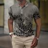 Мужская летняя рубашка для гольфа с принтом Botton, короткий рукав, мужская повседневная модная рубашка