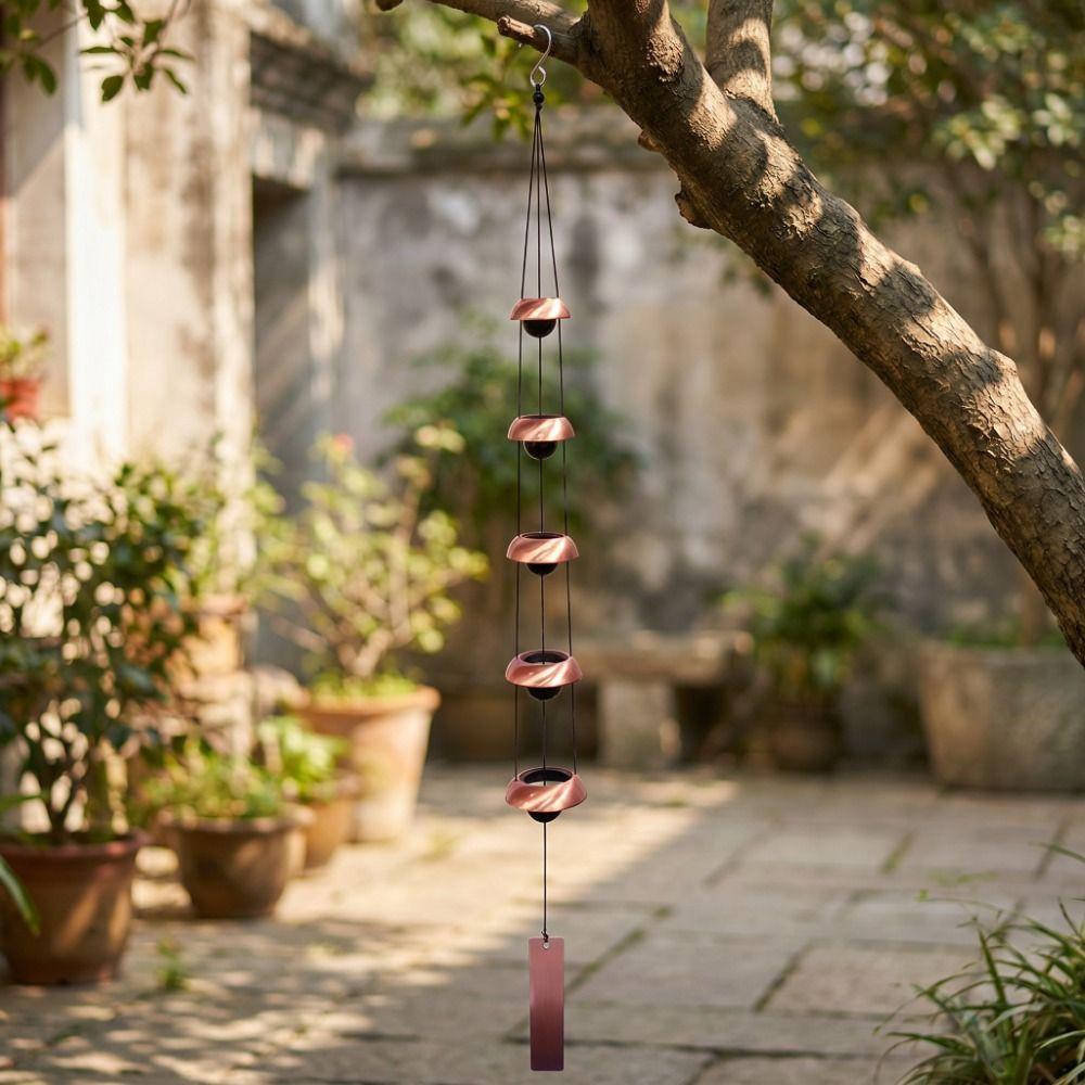 Crisp Sound Temple Wind Bell 3/5 Layer Wishing Wind Chime Balconies