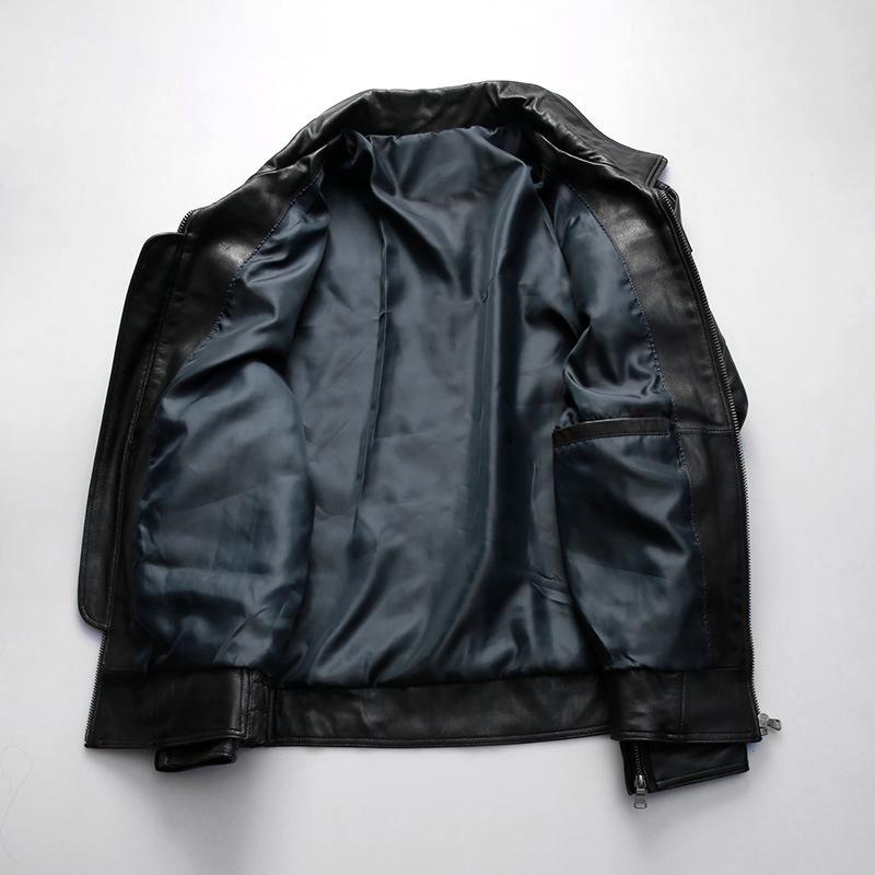 New Spring Flying Suit Leather Leather Jacket Men's and Women's Sheepskin Jacket