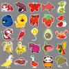 50 Fruit Animal Graffiti Stickers Personalized Cartoon Cute Creative Decorative Mobile Phone Skateboard Water Cup Stickers