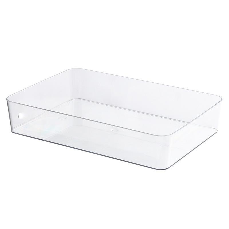 Makeup Storage Organizer Eco-friendly PET Desk Drawer Divider Reusable Holder for Bathroom Office Countertop Use