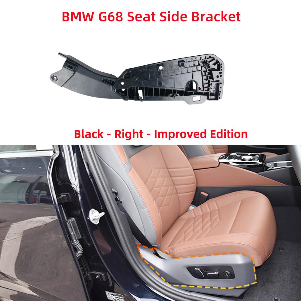 52105B360D1 Black Car Front Left Right Seat Side Support Frame Panel Bracket Cover Replacement For BMW 5 Series G68 2026-2026