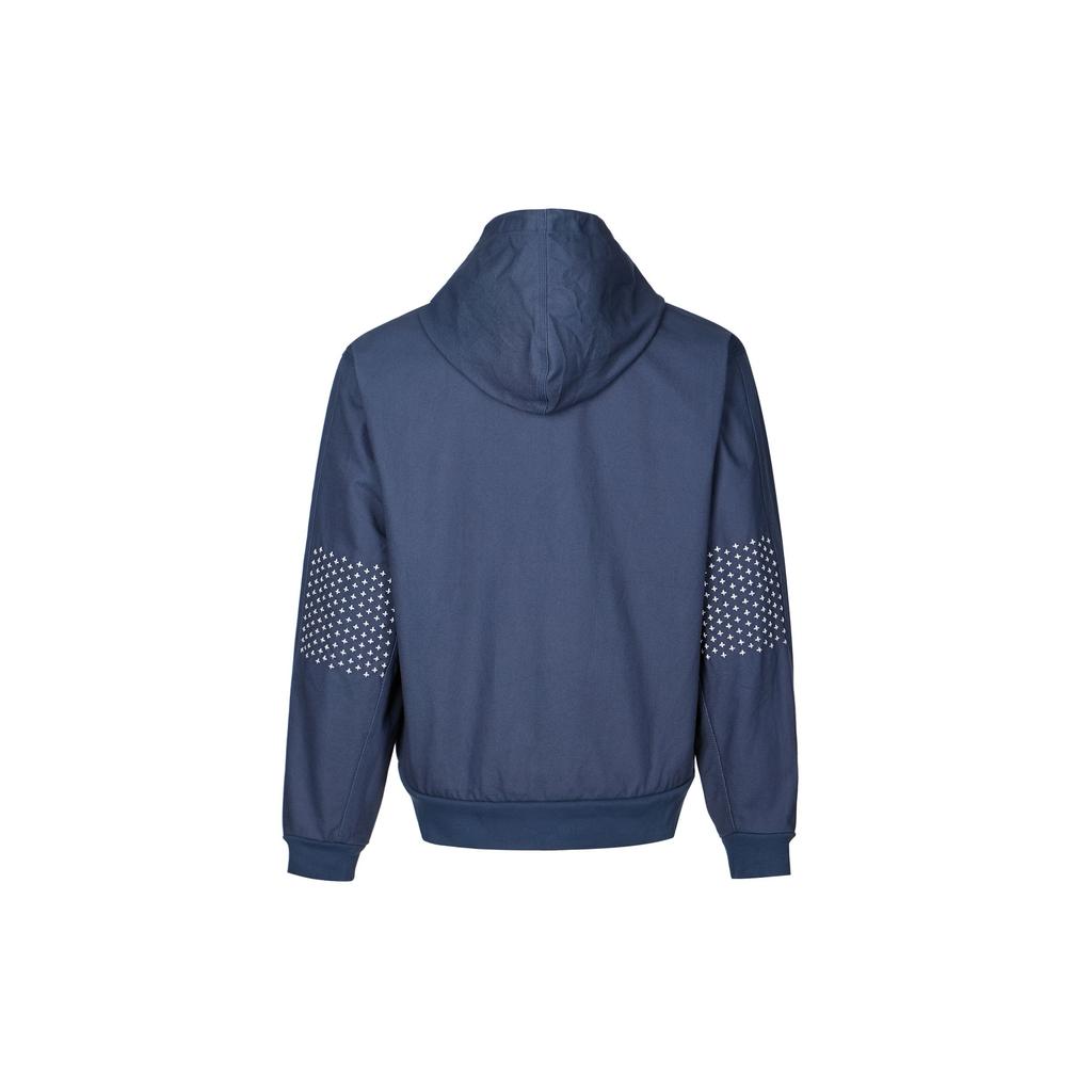 Nike SS25 Life Series модная удобная универсальная куртка с капюшоном и длинным рукавом мужская куртка синяя HQ6123-437