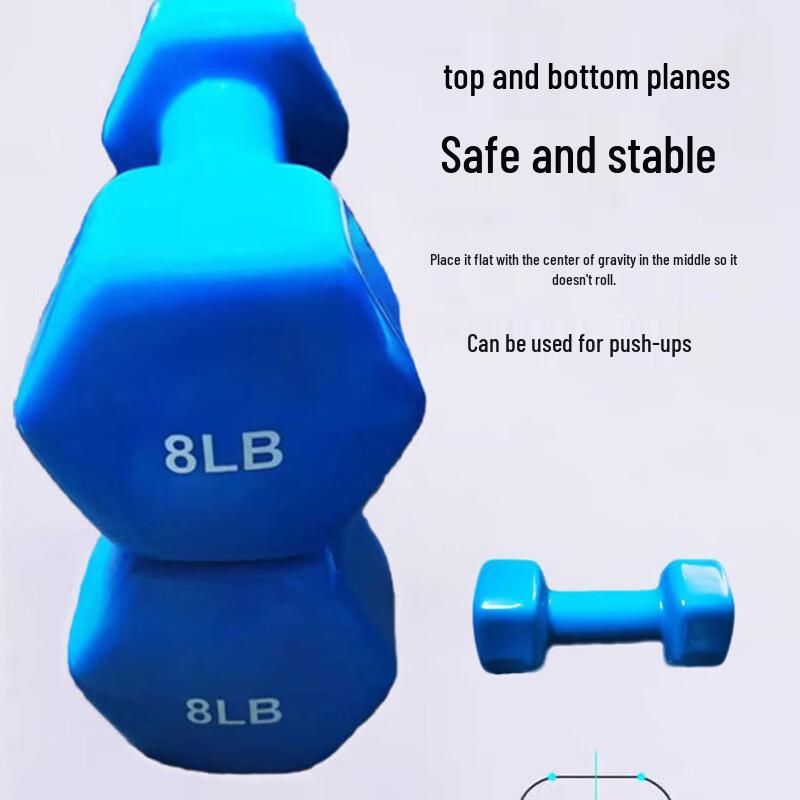 Yueji Tiger Hexagonal Dip-Coated Dumbbells