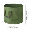 Garden Waste Bag Collapsible Canvas Reusable Water Resistant Garden Yard Leaf Waste Bag Waste Sack with Handles Storage