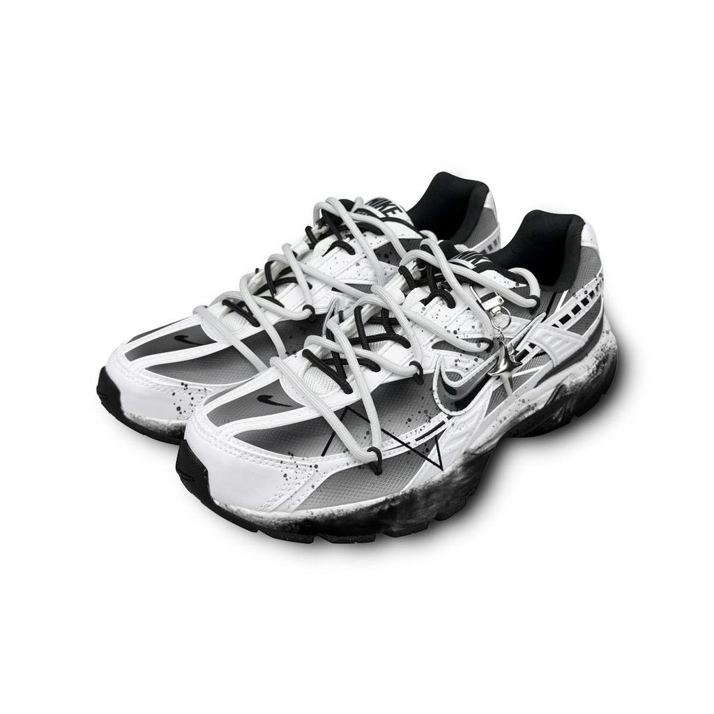 Nike Initiator Low top Casual City Commuting Running Shoes Men's Black White Gray 394055-100(Team47-InBOX)
