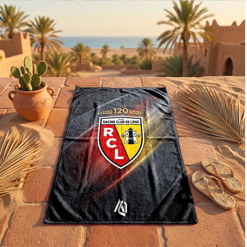 Пляжное полотенце из микрофибры с принтом Lens FC, быстросохнущее, впитывающее, большого размера, для пляжа, плавания, путешествий