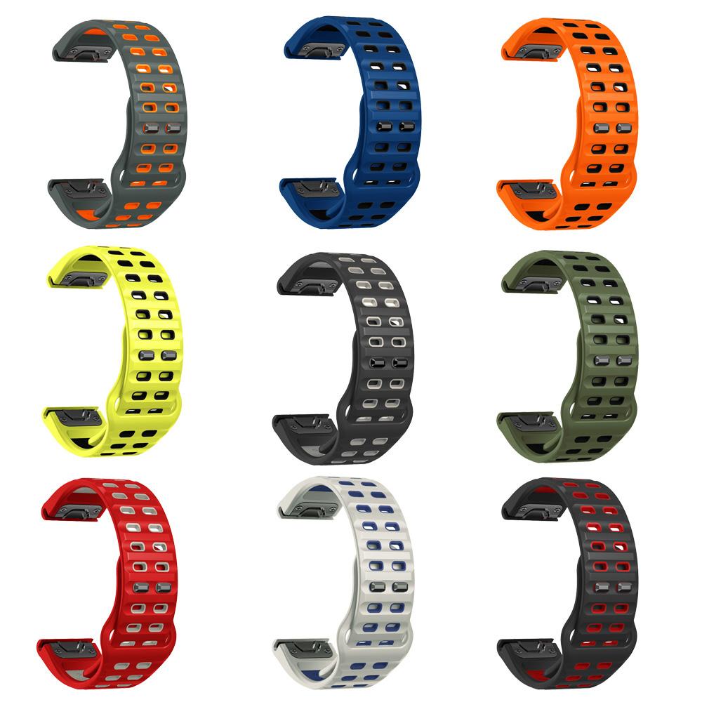 26 мм 22 мм ремешок QuickFit для Garmin Fenix 8 E 7 7X Epix Pro 6 6x 5 5X Plus/MARQ/D2 G1/965 955/Enduro 3 Силиконовый ремешок Браслет