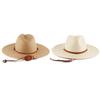 Handmade Weaving Straw Hat for Adult Unisex Beach Hat Holiday Camping Beach Getaways Sun Hat with Adjustable Chin Rope