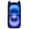Силиконовый чехол для iPhone 16 3D Усатый кот Защитный чехол для телефона