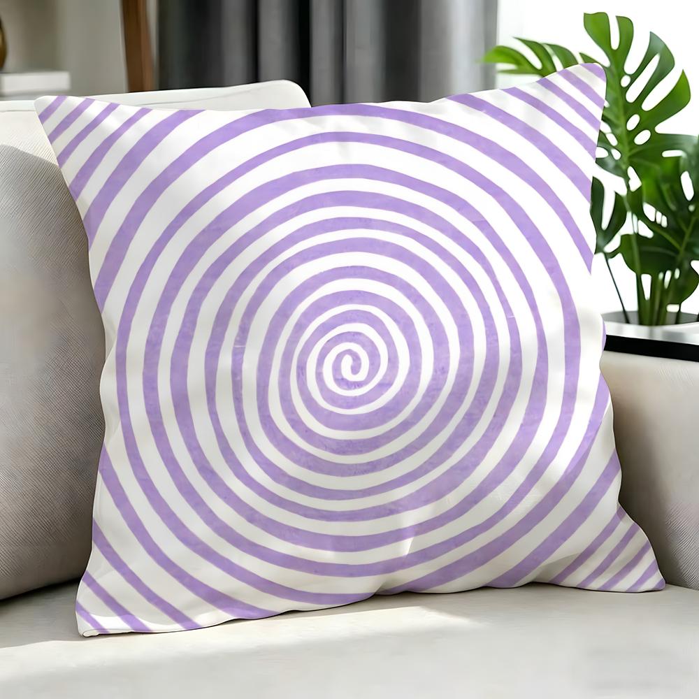 Art SStripe Psychedelic Cushion Cover Cushion Cover Set Pcs x x x Pillowcase Decorative Sofa Home Decor