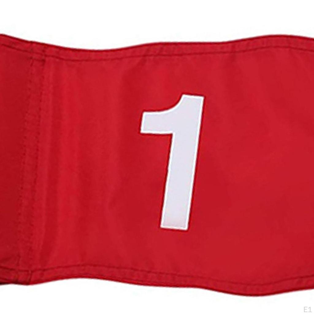 Флаги для гольфа, большой пронумерованный нейлоновый портативный тренажер с трубкой, вставленной в паттинг-грин для