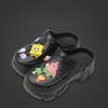 Cartoon Clog Shoes for Women Summer Height-Increasing Thick-Soled Cushioned Non-Slip Odor-Free Sandals Korean Style Closed-Toe Beach Slippers