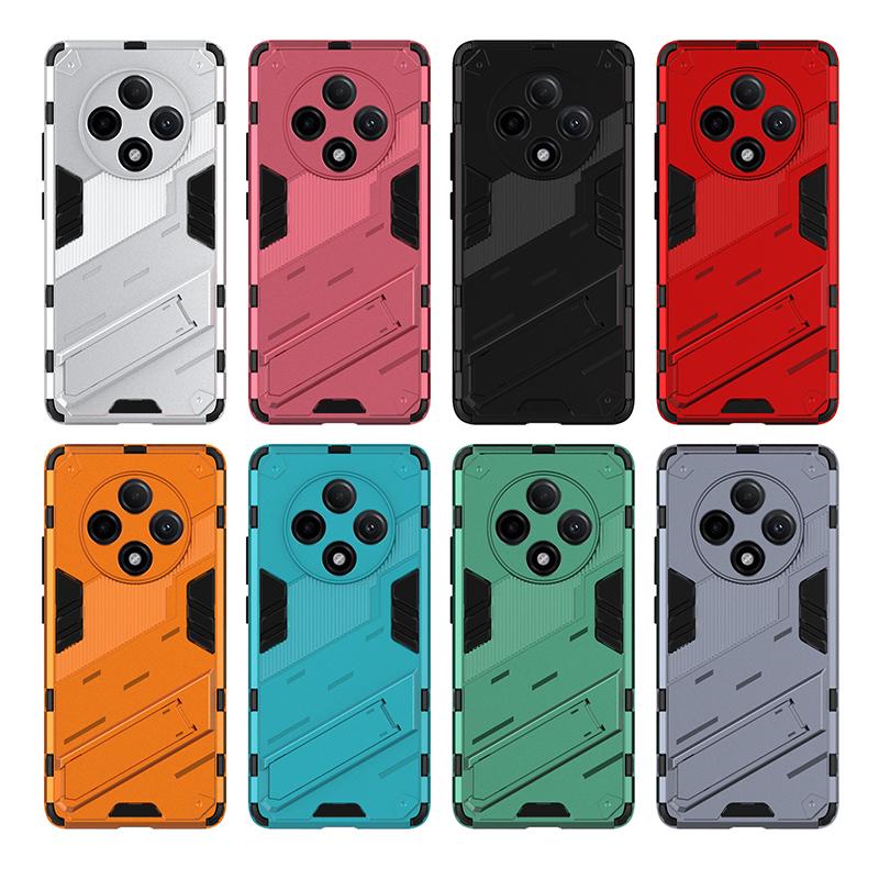 For Oppo A2 A3 Pro Energy 5G Punk Armor Shockproof Bumper Rugged Rubberized PC Fitted Kickstand Case Stand Holder Cover Shell