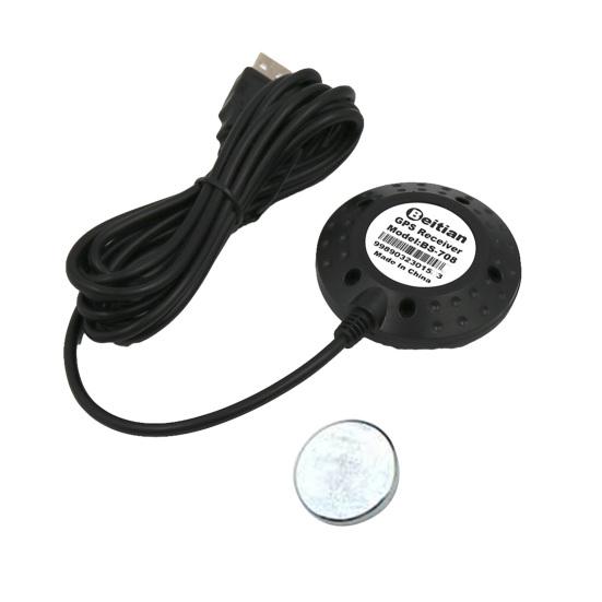 BS-708 USB GPS Receiver Battery Powered Portable Anti-interference Plug Play Mini Location Single GPS Mode High Accuracy G-MOUSE GPS